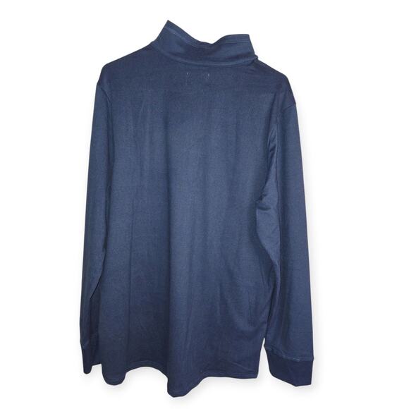 FEAT NAVY BLUE HALF QUARTER ZIP LARGE -Unisex NWT - Picture 3 of 6
